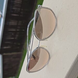 Michael Kors Miami style sunglasses in silver with original case